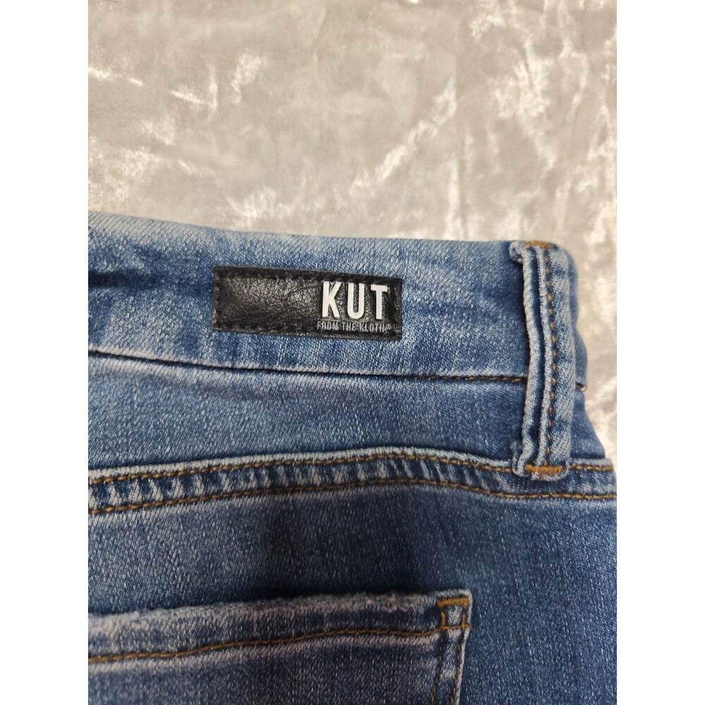 KUT from the Kloth Fab Ab Meg High-Rise Wide-Leg Toughness Wash Jeans Size 10 - Picture 12 of 16